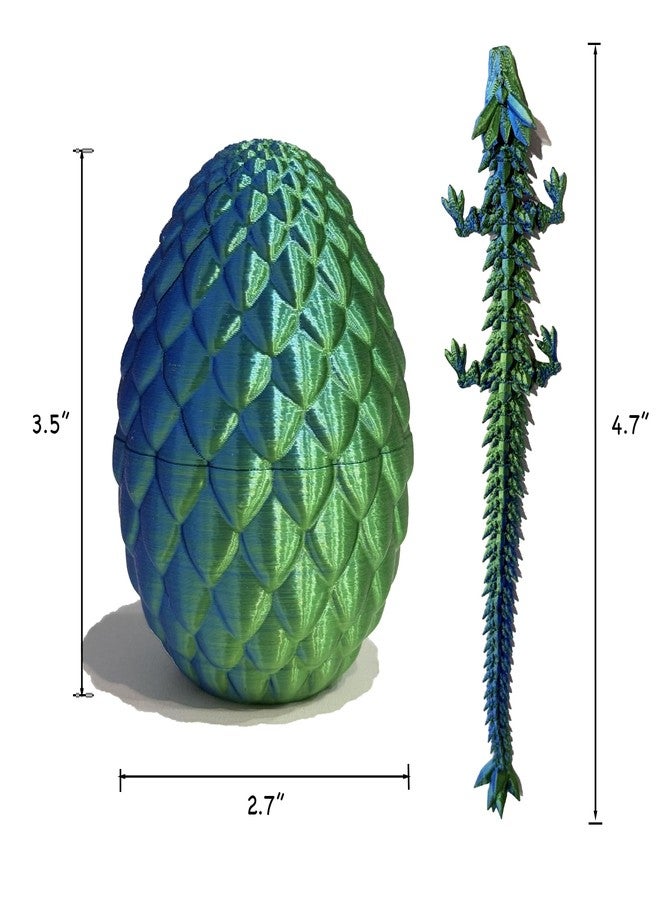 KyooteLfv 3D Printed Dragon Fidget Toy - Articulated Dragon Egg Surprise for Adults - Image 2